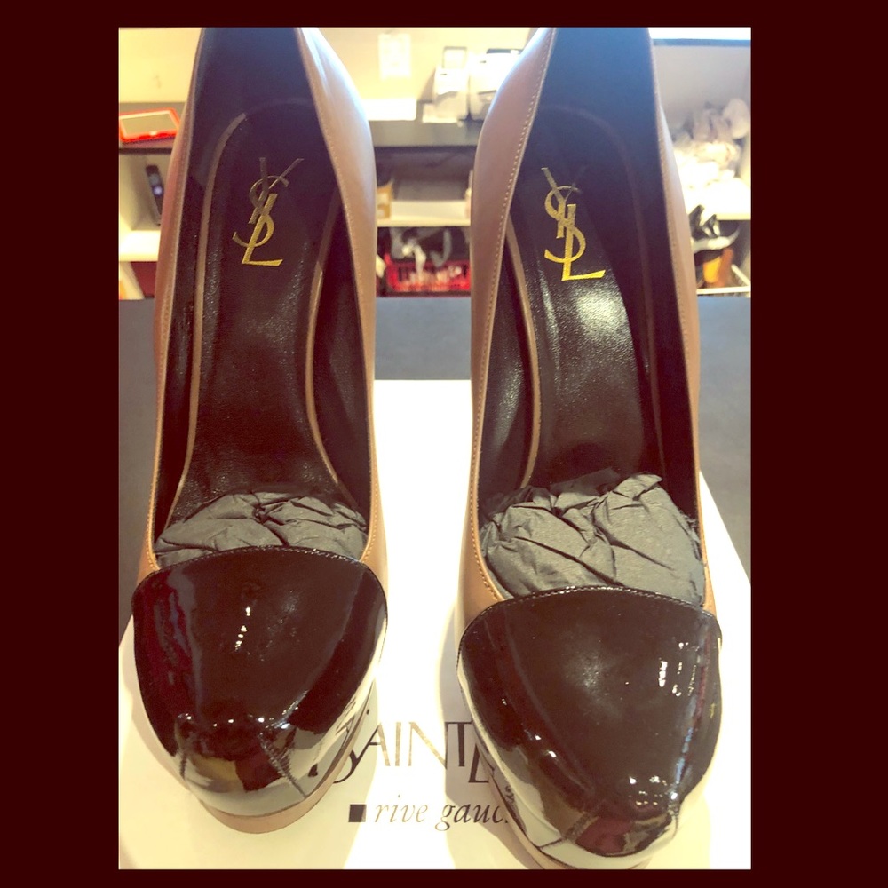 YSL Tribute Two Platform Pump